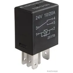 HERTH&BUSS Relais, Arbeitsstrom, 24 V, 10 - 20 A, 5 pins, Diode - 75613193