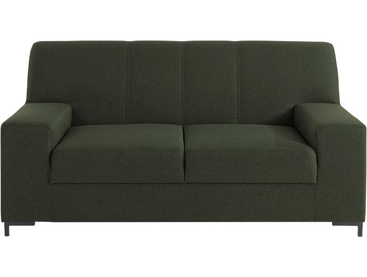 DOMO collection Ledas kubisch und komfortabel, flache Armlehnen, eleganter Fuss, Breite 170cm, in vielen Farben erhältlich