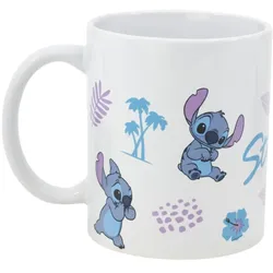 Disney Disney Stitch Keramikbecher 325 ml mit Blätter Design
