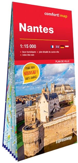 Plan de ville plastifié - Nantes   Express Map