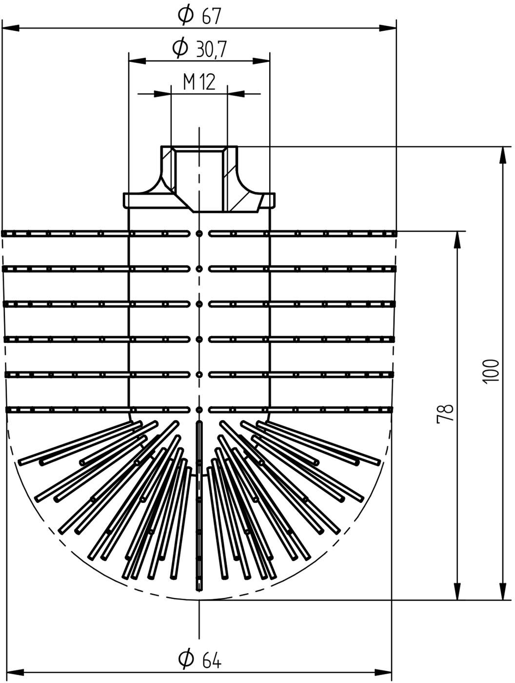 Sturotec EBK67W Ersatzbürstenköpfe (2er-Set) passt zu AVENARIUS und Emco WC-Garnituren