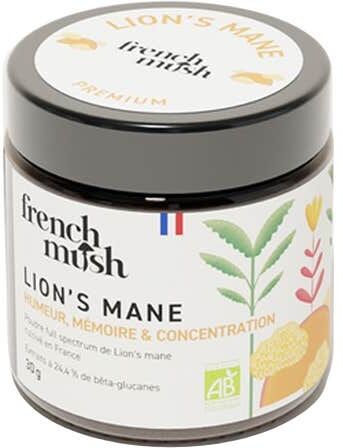 French Mush Lion's Mane Polvo Bio 30g