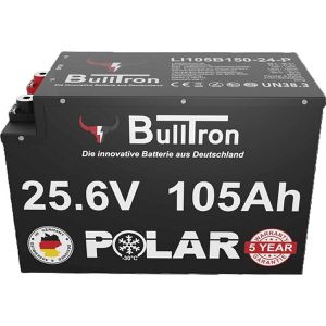 Bulltron LiFePO4-Akku LI105B150-24-P, 105 Ah, 24 V, mit Batterie-Management-System, Bluetooth & WLAN