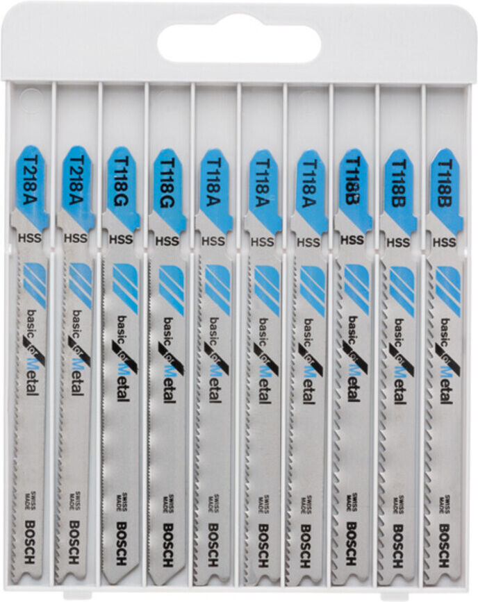 Bosch Stichsägeblatt-Set Basic for Metal 10-teilig (2607010631)
