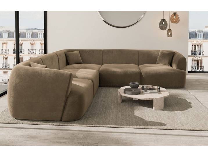 Stoff Ecksofa Tabarca L-Form