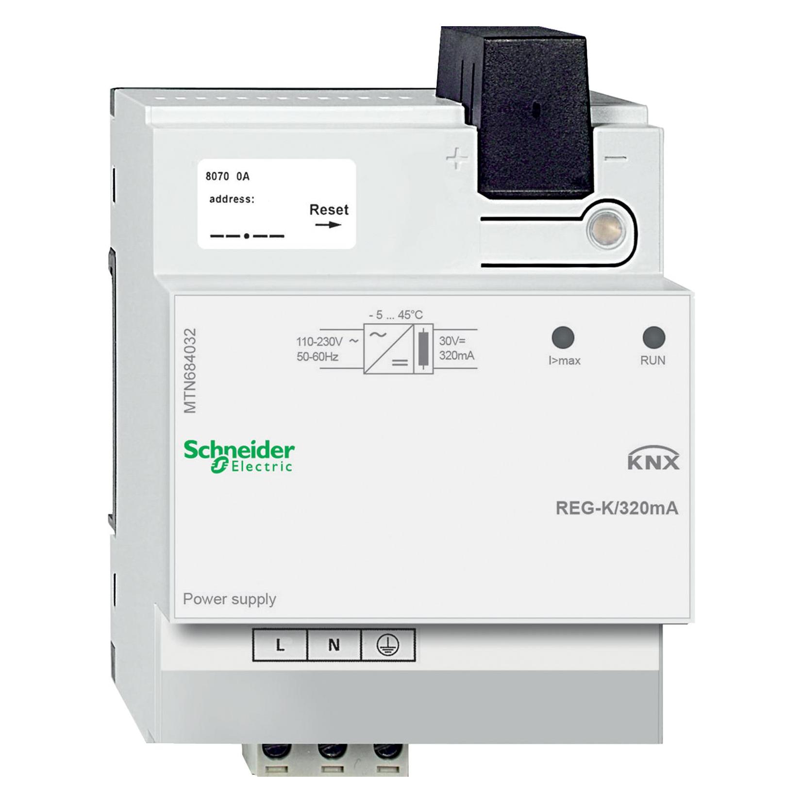 Schneider Electric KNX Spannungsversorgung REG-K/320 mA, lichtgrau (MTN684032)