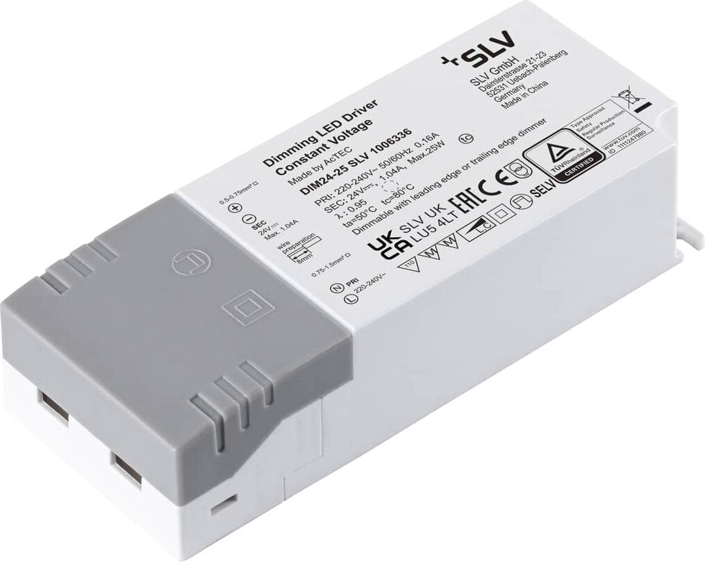 Slv Led Netzteil, 25w 24v Led Netzteil Weiß Dimmbar - Zubehör Diverse