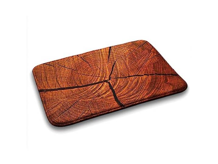 Tulup 90x60 cm rutschfest Weich Matte Badezimmermatte Schlafzimmer Rechteckig Dekoration Teppich Badezimmerteppich - Orange