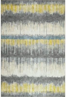 Domani Grove Machine Washable Contemporary In Stripes Area Rug
