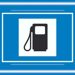 HB-Druck Tankstelle Symbol Schild A5 (148x210mm)