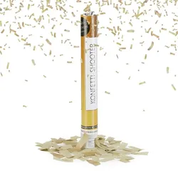 Relaxdays Party Popper "Goldregen" 40 cm Gold