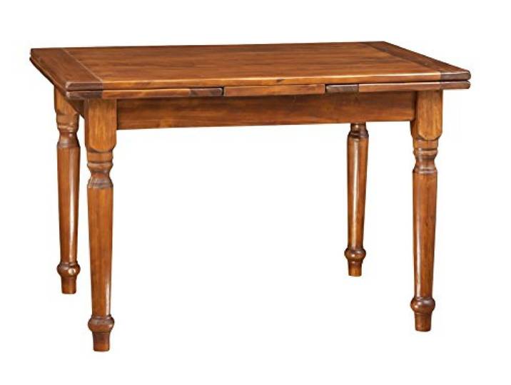 Biscottini Esstisch ausziehbar Made in Italy 120x80x80 cm Esstisch Holz massiv Küchentisch ausziehbar
