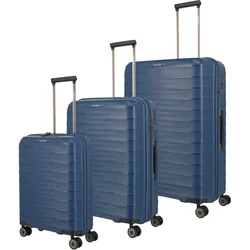 Travelite MOOBY Kofferset mit 4 Rollen Gr. L/M/S - Marine Koffer24
