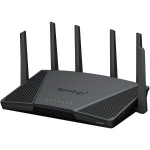 Synology WLAN-Router RT6600AX, für Modem, bis 6600 Mbit/s, Wi-Fi 6 Triband, MU-MIMO
