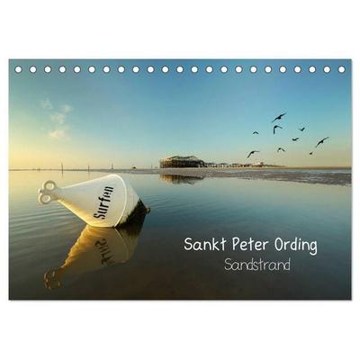 Sankt Peter Ording Sandstrand (Tischkalender 2026 DIN A5 quer), CALVENDO Monatskalender