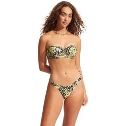 SEAFOLLY Damen Bikinioberteil Take Flight Bustier Bandeau, Größe 42 in Gelb Gelb