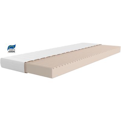 Komfortschaummatratze OTTO HOME "NEUHEIT: Livja 13, 7-Zonen Matratze 90x200 cm, 140x200 cm & mehr", beige (weiß), B:180cm H:13cm L:200cm, Bezug: 100% Polyester. Steppfüllung: 100% Polyester, Matratzen, Komfortschaummatratze, Wendematratze,...