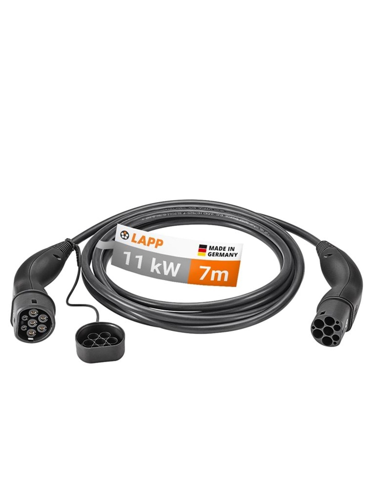 LAPP Type 2 Charging Cable, up to 11 kW, 7 m, black
