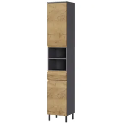 Tchibo - Hochschrank »Salinas« - 34x34x190cm - braun -
