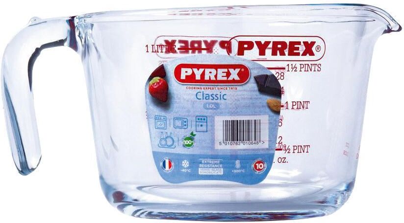 Messbecher PYREX "10 dl, Transparent", transparent, Borosilikatglas, Messbecher, Messbecher transparent Einheitsgröße