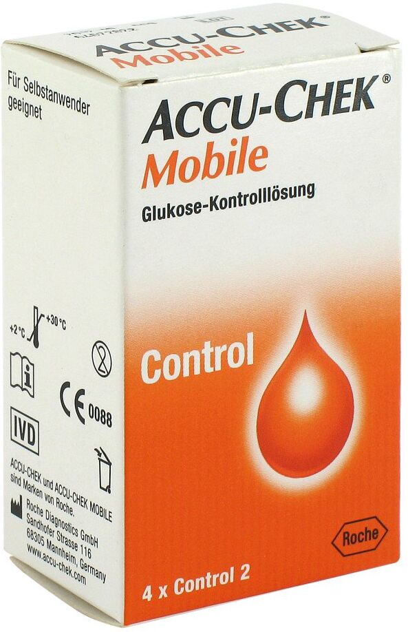 Accu Chek Mobile Kontroll Lösung 4 Einmalapplikat. 1X4stk