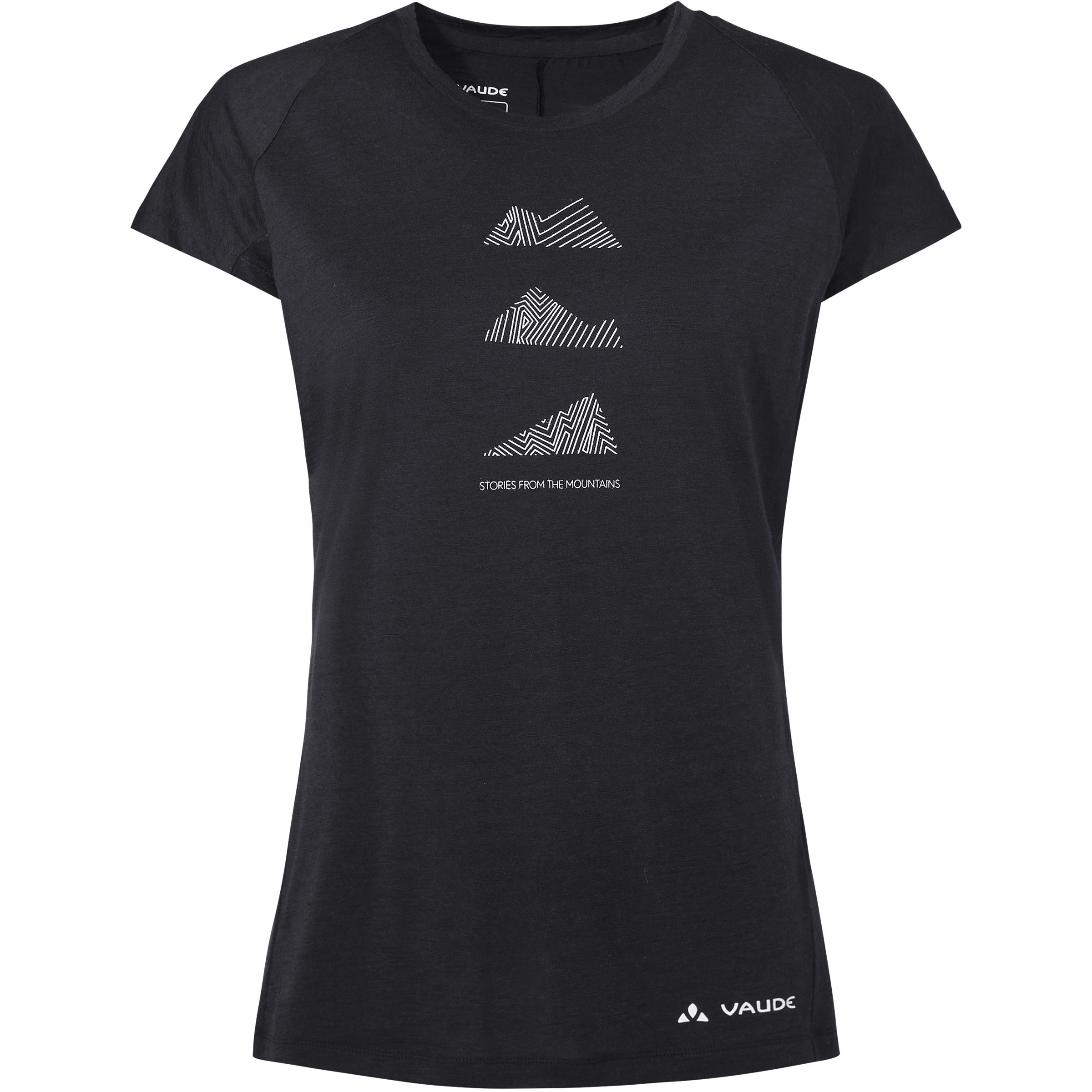 Vaude Tekoa Wool Damen T-Shirts schwarz Größe L Lifestyle Merinowolle