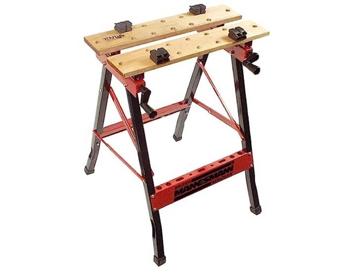 Mannesmann Banco de Trabajo 100 Kg Plegable Caballete con Regla Brüder 7000/M