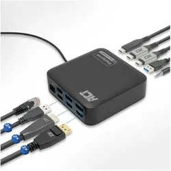 ACT AC7150 (USB-C, 9 Ports), Dockingstation + USB Hub, Schwarz