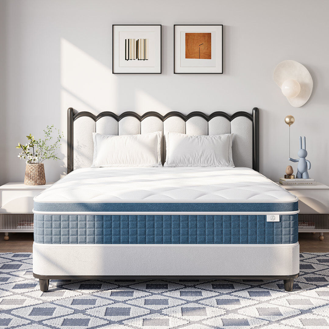 White Noise 27cm Memory Foam Pocket Sprung Mattress Super King (6')