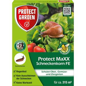 Protect-Garden Schneckenkorn Protect MaXX FE, extrem regenfest, Streugranulat mit Eisen-III-Phosphat, 1,2 kg für 315 m²