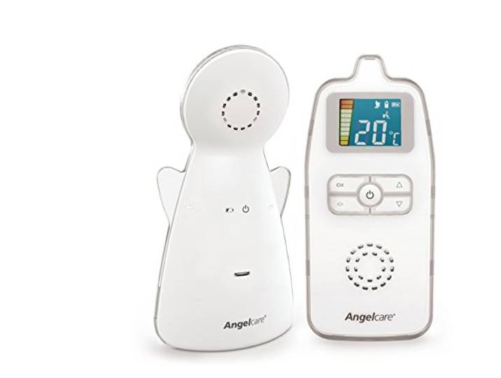 Angelcare Babyphone AC423-D, ÖKO-TEST Testsieger, strahlungsarm, bis zu 250m Reichweite, Nachtlicht, Raumtemperaturanzeige