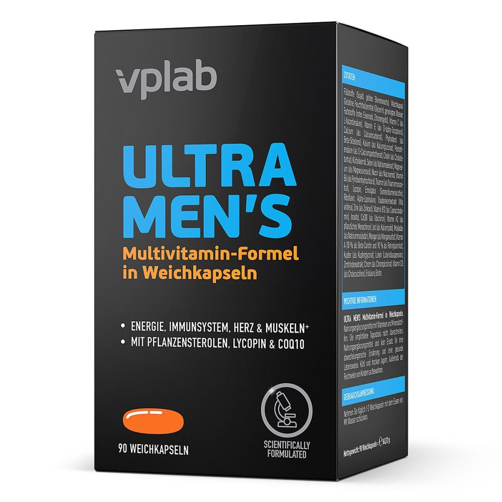 VPlab SIA VPLAB Ultra Men's Multivitamin-Formel Weichkapseln 08107560