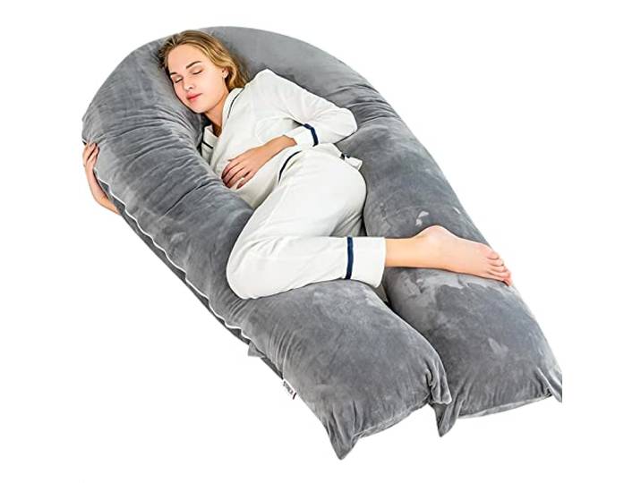Strex Zwangerschapskussen XXL - 280cm - Afneembare Hoes - Zijslaapkussen/Body Pillow/Lichaamskussen/Voedingskussen
