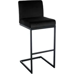 CLP Barhocker Hopewell Samt B   Farbe: schwarz