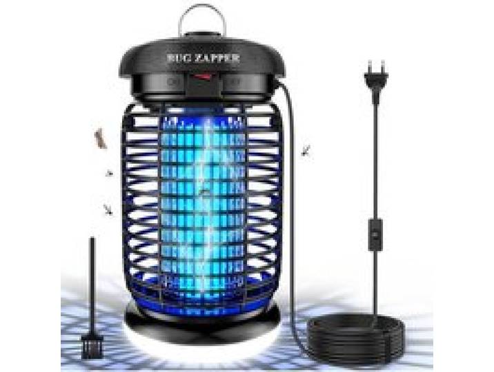 Lampe Anti Moustique avec éclairage LED Câble de 4200V 15W UV Tueur d Insectes Électrique Anti Kit câble de 3.0 m