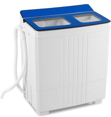 Costway Portable Washing Machine 18 lbs Mini Laundry Machine with 11 LBS Washer-Blue