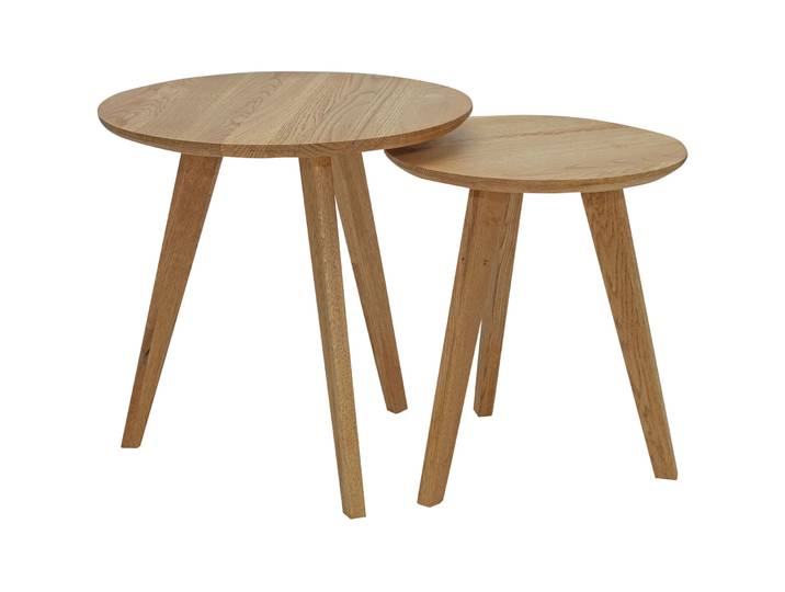 Beistelltisch 2er-Set Uma natur geölt Wildeiche B 40 H 45 cm - Beistelltisch 2er-Set