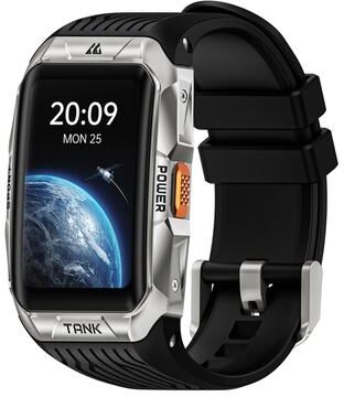 Clever Finds Ultra GPS Smartwatch For Men Rugged Waterproof Outdoor Watch silver