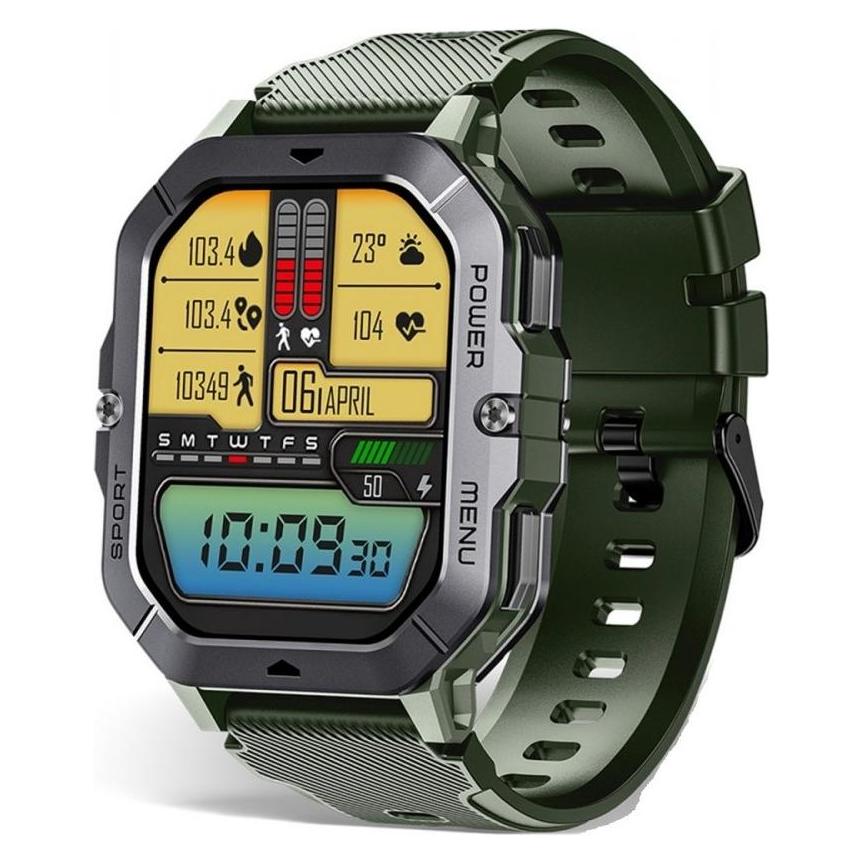 Oukitel Smartwatch BT101 Grün (46 mm, ohne SIM) (BT101-GN/OL)