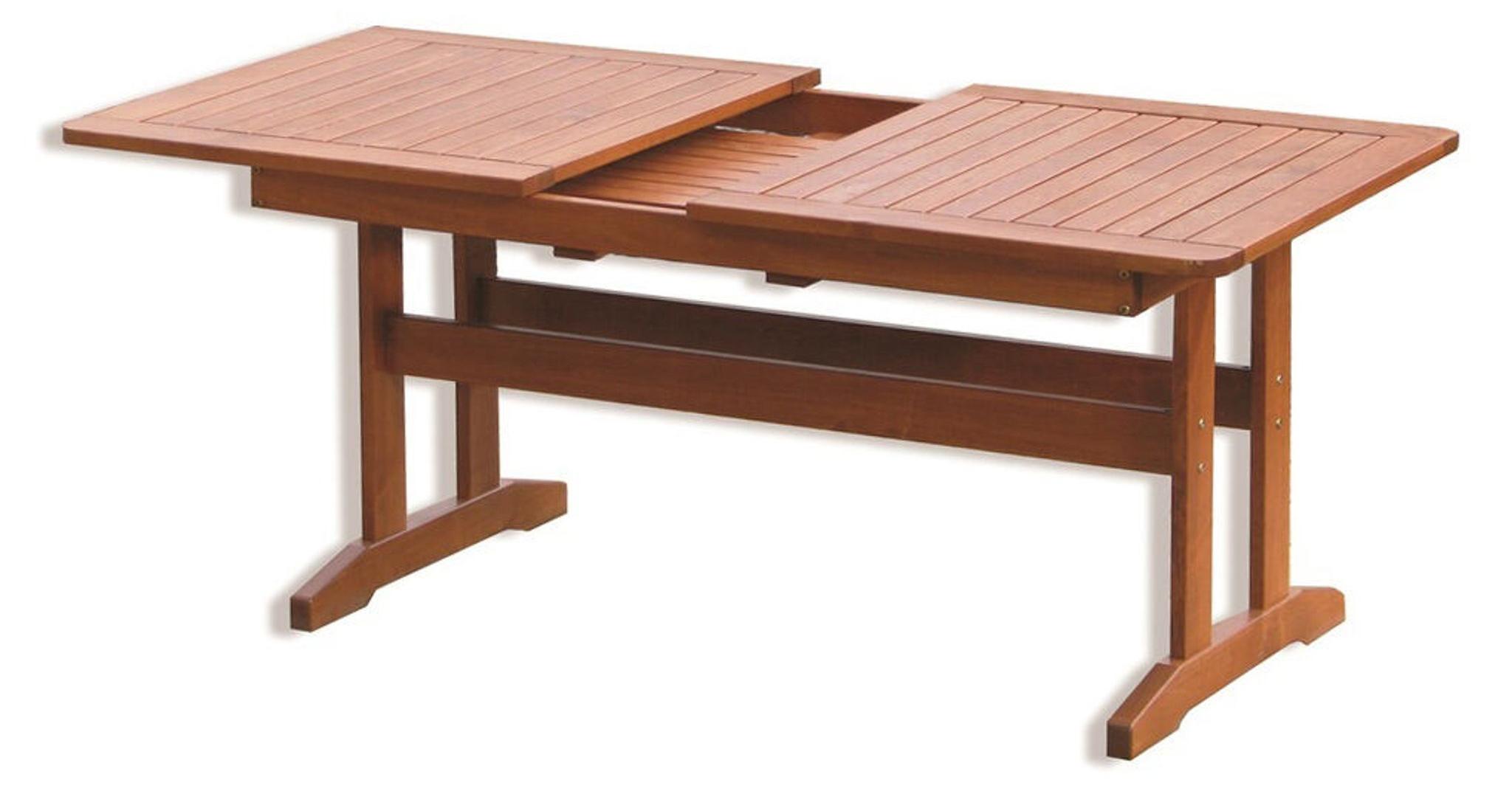 ROJAPLAST Luisa, Gartentisch, klappbar, 160-210 x 90 cm, braun. ROJAPLAST 414/4