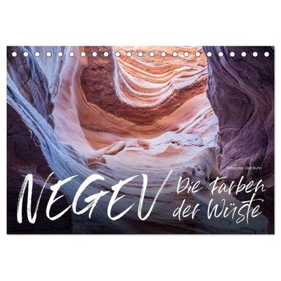 Negev – die Farben der Wüste (Tischkalender 2027 DIN A5 quer), CALVENDO Monatskalender
