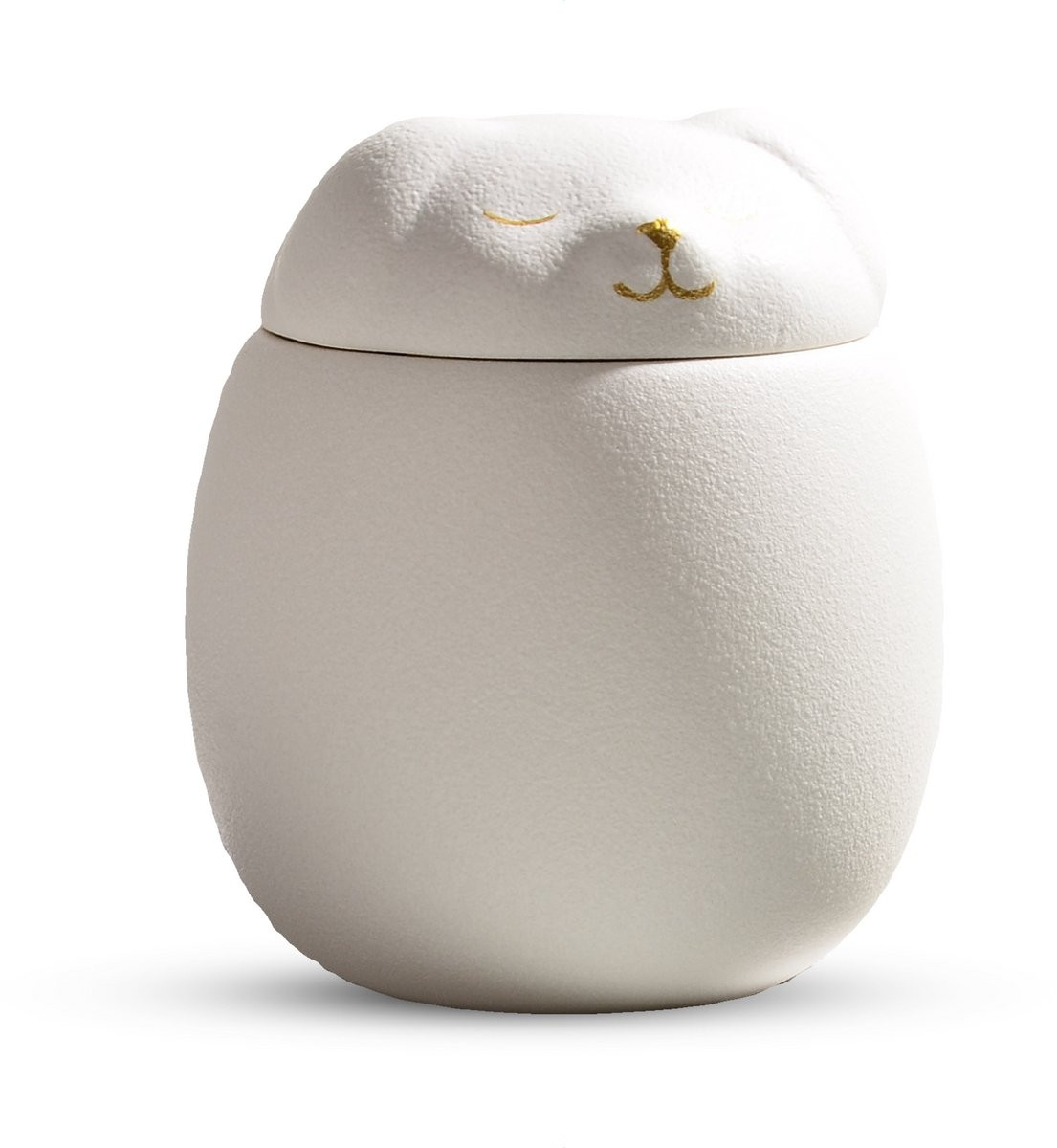 Mini Crematie Urn Cute Bear White - 180 ml - As urn voor huisdieren of mensen