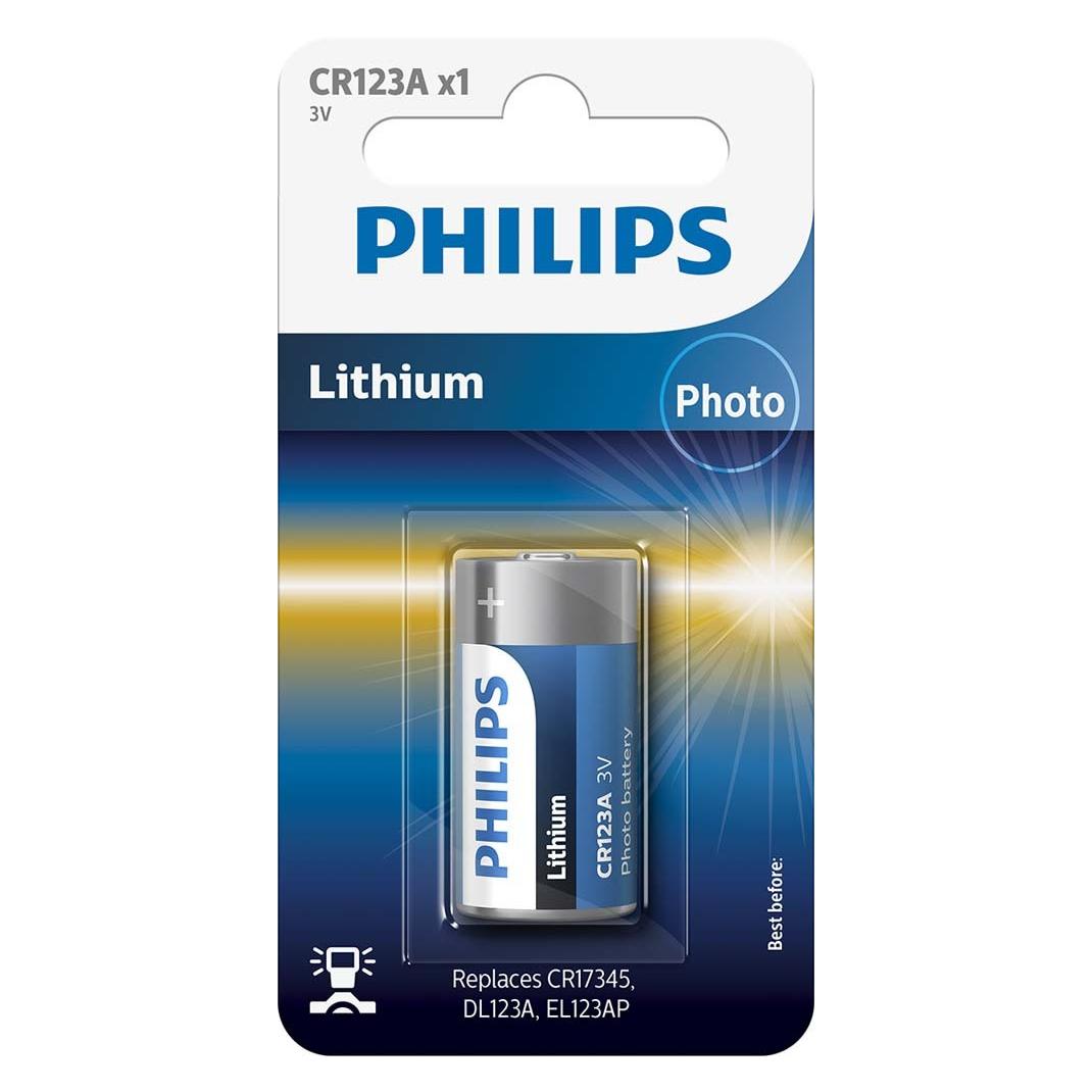 Philips Lithium CR123 (Photo) (1 Stk., CR123A, 1500 mAh) (CR123A)