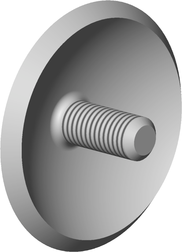 vis miroir Dornbracht d=18mm- 2000 /8 093030060-06 platine mat