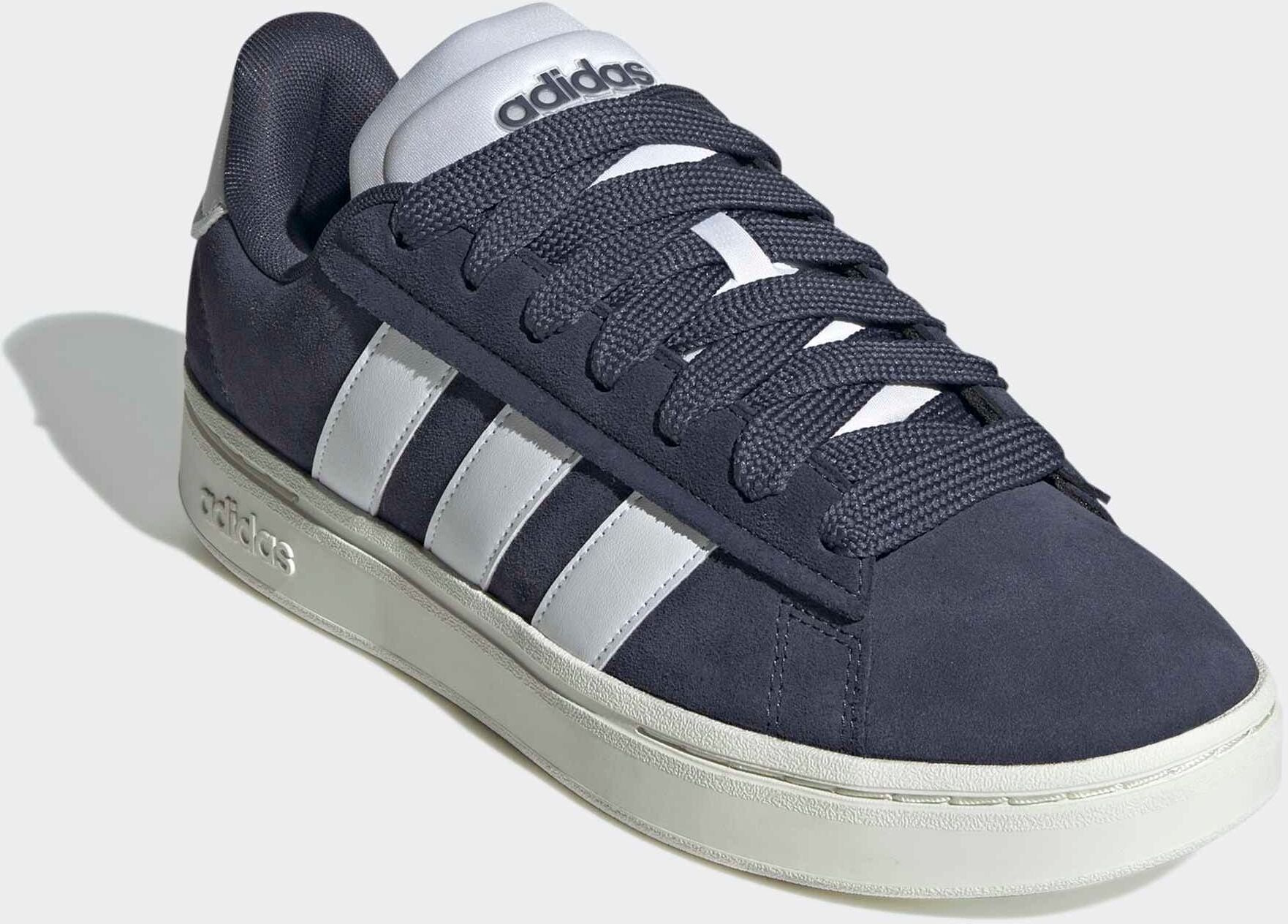 Sneaker ADIDAS SPORTSWEAR "GRAND COURT ALPHA", Herren, Gr. 42, blau (shadow navy, cloud weiß, shadow navy), Leder, Synthetik, Schuhe Sneaker, Design inspiriert vom adidas Campus 00 shadow navy, cloud weiß, shadow navy 42