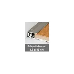 Corpet Küberit PPS-Champion - Abschlussprofil - silber - Länge 90 cm