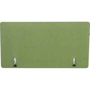 hJh-OFFICE Tischtrennwand 891017, grün, Akustik-Trennwand mit Filzbezug, 120 x 62cm