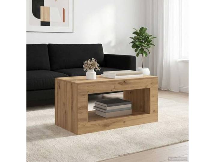 Couchtisch Artisan-Eiche mit großer Tischplatte für modernes Wohnzimmer Artisan-Eiche, große Ablagefläche, minimalistische Optik, robuste Konstruktion, einfache Montage, vielseitig einsetzbar