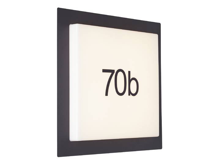LED-Wandleuchte 30 x 30cm Schwarz/Weiß