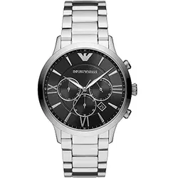 Emporio Armani AR11208 Herren-Chronograph, Edelstahluhr, 43 mm Gehäusegröße